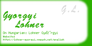 gyorgyi lohner business card